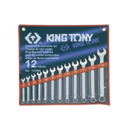 KING TONY klucze płasko oczkowe 8-22 mm 12szt PROF