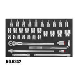 Wózek narzędziowy (8 szuflad): 607 narzędzi FORCE 10318-607