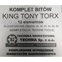 Komplet bitów King Tony Torx