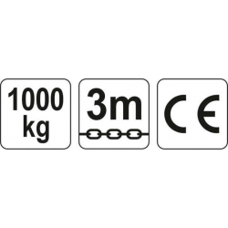 WCIĄGNIK ŁAŃCUCHOWY 1 t, YT-58951