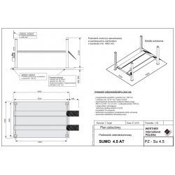 SUMO 4.5 AT - podnośnik czterokolumnowy diagnostyczny 5530 mm 5500 kg