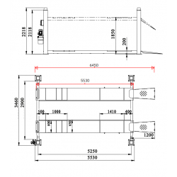 SUMO 4.5 AT - podnośnik czterokolumnowy diagnostyczny 5530 mm 5500 kg