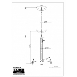 PODNOŚNIK HYDRAULICZNY SKRZYŃ BIEGÓW 500 KG BAHCO BH5SP500QA