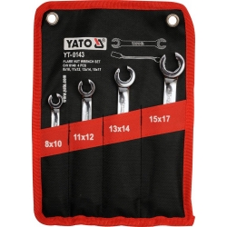 YATO Klucze oczkowe półotwarte płaskie 8-17mm (YT-0143)