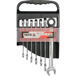 YATO Komplet kluczy płasko-oczkowych 10-19mm (YT-0208)